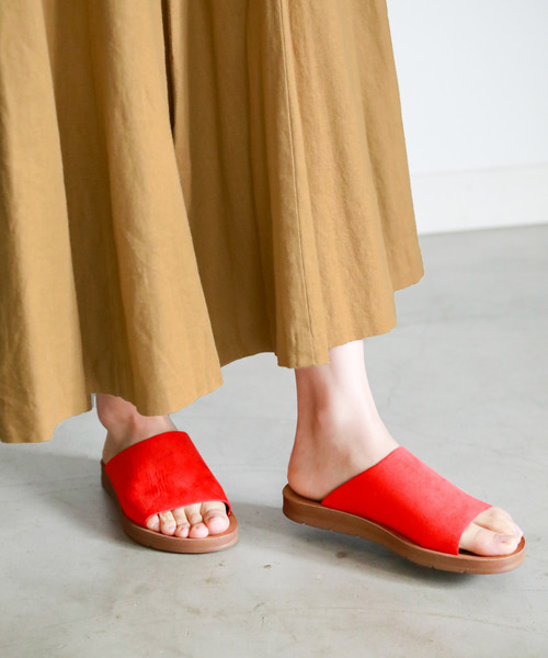 niko and...（ニコアンド）の「オリジナルアシンメトリーサンダル（サンダル・レディース・グレー/レッド/ライトブルー/ブラック・LARGE/SMALL/MEDIUM）」の4枚目の写真