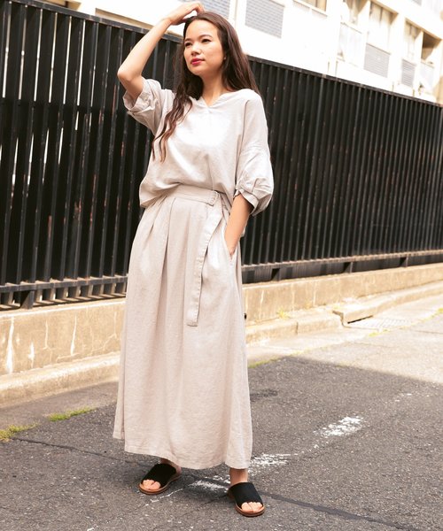 niko and...（ニコアンド）の「オリジナルアシンメトリーサンダル（サンダル・レディース・グレー/レッド/ライトブルー/ブラック・LARGE/SMALL/MEDIUM）」の6枚目の写真