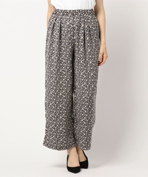 AMERICAN HOLIC（アメリカンホリック）の「とろみタックワイドパンツ＊（その他パンツ・レディース・チャコールグレー/ネイビー/ブラウン/モカ/ベージュ系その他/ブルー系その他/ドット/ベージュ系その他3・L/M）」の7枚目の写真