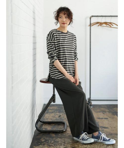 AMERICAN HOLIC（アメリカンホリック）の「とろみタックワイドパンツ＊（その他パンツ・レディース・チャコールグレー/ネイビー/ブラウン/モカ/ベージュ系その他/ブルー系その他/ドット/ベージュ系その他3・L/M）」の16枚目の写真