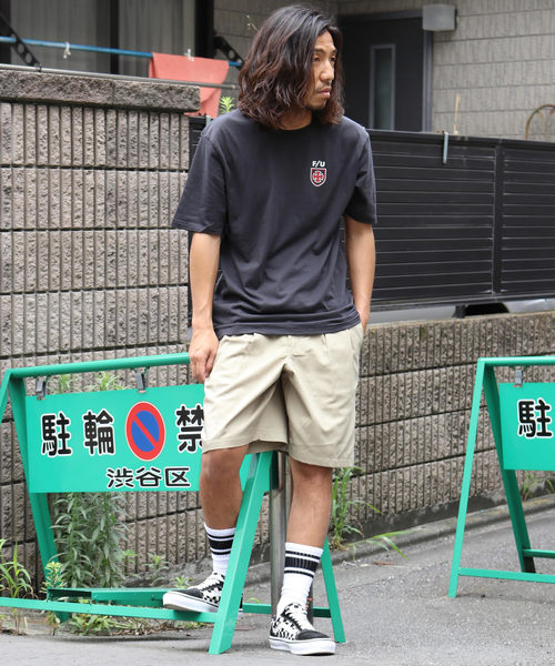 Dickies（ディッキーズ）の「Dickies/ディッキーズ TCtwill two tucked wide short pants（チノパンツ・メンズ・ブラック/ベージュ・30inch）」の2枚目の写真