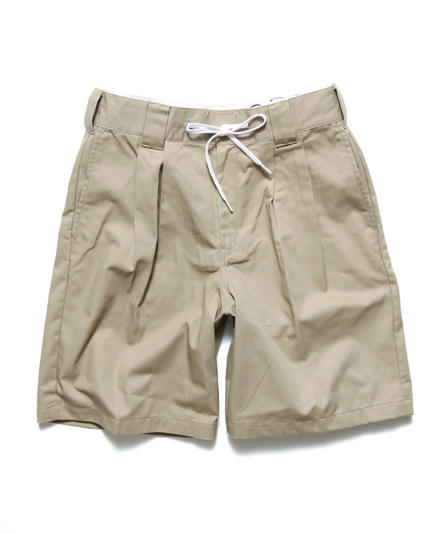 Dickies（ディッキーズ）の「Dickies/ディッキーズ TCtwill two tucked wide short pants（チノパンツ・メンズ・ブラック/ベージュ・30inch）」の13枚目の写真