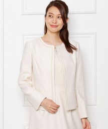 SHOO・LA・RUE | 【S-5L/洗える】らくドビーノーカラージャケット(ノーカラージャケット)