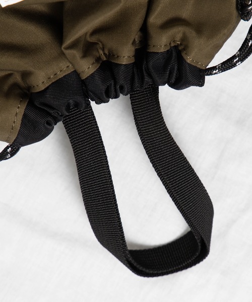 WEGO（ウィゴー）の「WEGO/ミリタリー2WAY巾着バッグ（ショルダーバッグ・メンズ・ブラック/カーキ/キャメル・FREE）」の20枚目の写真