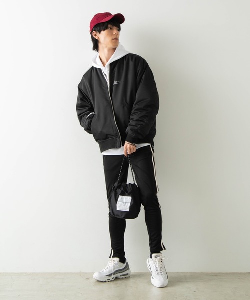 WEGO（ウィゴー）の「WEGO/ミリタリー2WAY巾着バッグ（ショルダーバッグ・メンズ・ブラック/カーキ/キャメル・FREE）」の15枚目の写真