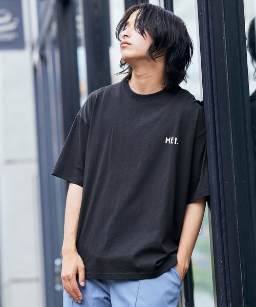PLATINUM mei-mei グレー 半袖シャツ セール】MEI/メイ MONO-MART別注 オーバーサイズ半袖Tシャツ（T