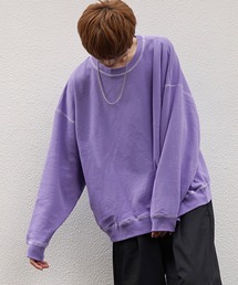 ドルマンスリーブステッチ配色ビッグ裏毛スウェット【ファッションインフルエンサー tai×anown 限定コラボ】