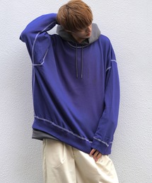 anown | ドルマンスリーブステッチ配色ビッグ裏毛スウェット【ファッションインフルエンサー tai×anown 限定コラボ】(スウェット)