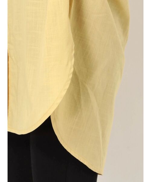 EMODA（エモダ）の「シアーバルキーシャツ（シャツ/ブラウス・レディース・ホワイト/ブラック/ブルー/マスタード・FREE）」の9枚目の写真