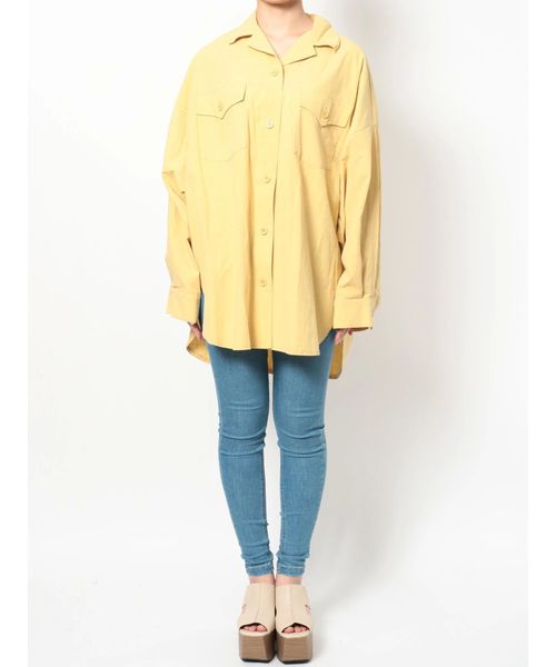 EMODA（エモダ）の「シアーバルキーシャツ（シャツ/ブラウス・レディース・ホワイト/ブラック/ブルー/マスタード・FREE）」の19枚目の写真