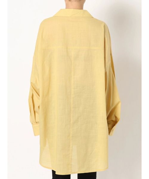 EMODA（エモダ）の「シアーバルキーシャツ（シャツ/ブラウス・レディース・ホワイト/ブラック/ブルー/マスタード・FREE）」の22枚目の写真