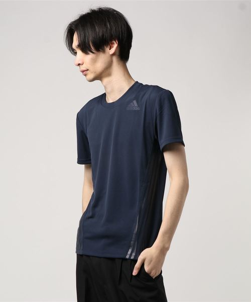 adidas（アディダス）の「アディダス adidas 半袖Tシャツ（Tシャツ/カットソー・メンズ・ブラック/カーキ/ネイビー/ダークグレー/ホワイト/オフホワイト/ブルー/ライトグリーン・M/XXL/L/XL/S）」の8枚目の写真