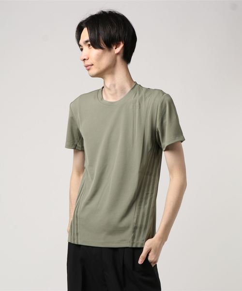 adidas（アディダス）の「アディダス adidas 半袖Tシャツ（Tシャツ/カットソー・メンズ・ブラック/カーキ/ネイビー/ダークグレー/ホワイト/オフホワイト/ブルー/ライトグリーン・M/XXL/L/XL/S）」の6枚目の写真