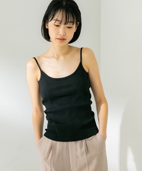 STUDIOUS(ステュディオス)の「【STUDIOUS】マルチリブパッドインキャミソール(キャミソール・レディース・ベージュ/ブラック/ホワイト・FREE)」の10枚目の写真