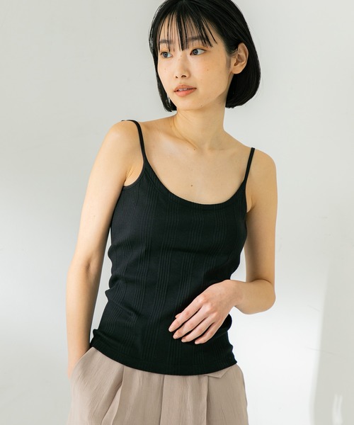 STUDIOUS(ステュディオス)の「【STUDIOUS】マルチリブパッドインキャミソール(キャミソール・レディース・ベージュ/ブラック/ホワイト・FREE)」の11枚目の写真