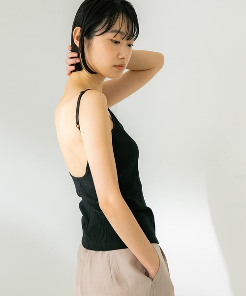 STUDIOUS(ステュディオス)の「【STUDIOUS】マルチリブパッドインキャミソール(キャミソール・レディース・ベージュ/ブラック/ホワイト・FREE)」の13枚目の写真