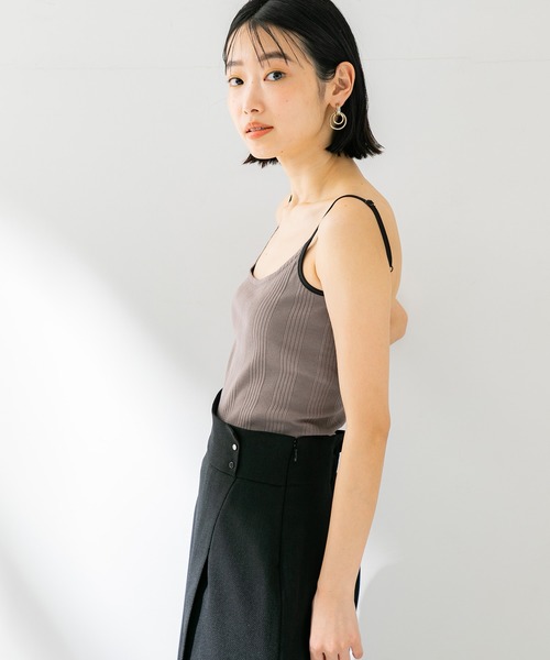 STUDIOUS(ステュディオス)の「【STUDIOUS】マルチリブパッドインキャミソール(キャミソール・レディース・ベージュ/ブラック/ホワイト・FREE)」の8枚目の写真