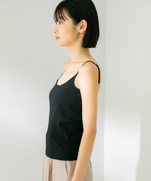 STUDIOUS(ステュディオス)の「【STUDIOUS】マルチリブパッドインキャミソール(キャミソール・レディース・ベージュ/ブラック/ホワイト・FREE)」の15枚目の写真