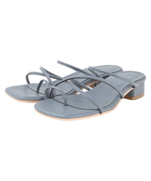 titivate(ティティベイト)の「シンプルストラップミュールサンダル(サンダル・レディース・ブラック/ライトベージュ/ホワイト/ブルー・L/M/LL/S)」の18枚目の写真