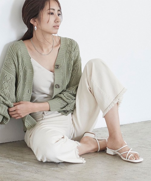 titivate(ティティベイト)の「シンプルストラップミュールサンダル(サンダル・レディース・ブラック/ライトベージュ/ホワイト/ブルー・L/M/LL/S)」の5枚目の写真