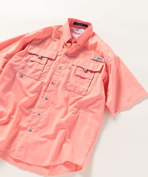 Columbia(コロンビア)の「Columbia : PFG 半袖シャツ(シャツ/ブラウス・メンズ・ホワイト/ブラック/ベージュ/ネイビー/ライトブルー/ピンク/ライトグリーン・MEDIUM/SMALL/LARGE)」の7枚目の写真