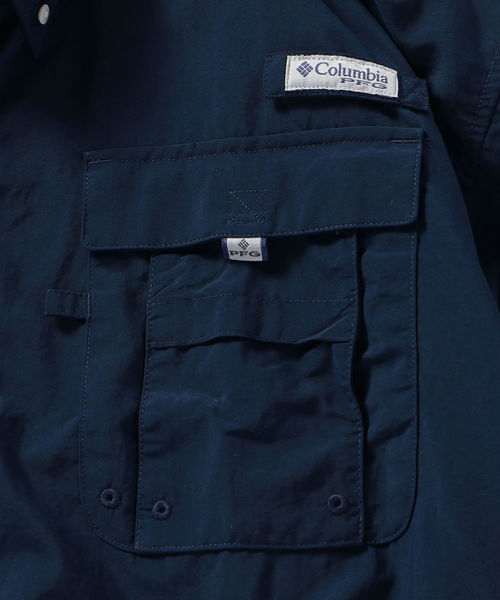 Columbia(コロンビア)の「Columbia : PFG 半袖シャツ(シャツ/ブラウス・メンズ・ホワイト/ブラック/ベージュ/ネイビー/ライトブルー/ピンク/ライトグリーン・MEDIUM/SMALL/LARGE)」の11枚目の写真