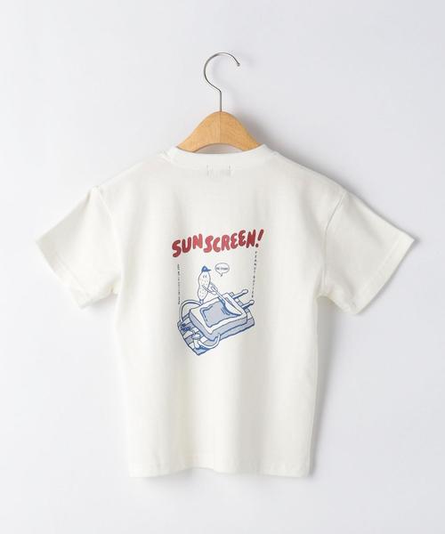 green label relaxing(グリーンレーベルリラクシング)の「【キッズ】FOODキャラクター Tシャツ(Tシャツ/カットソー・キッズ・ライム/オフホワイト・95/105/135/125/115)」の11枚目の写真