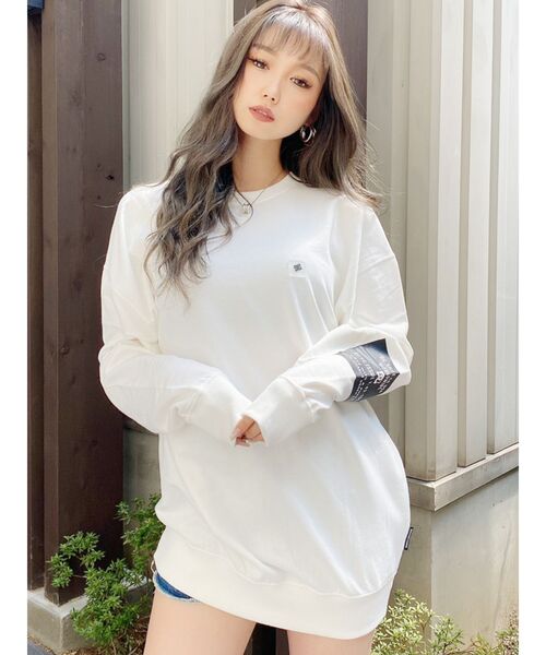 DC（ディーシー）の「DC×GYDA BOX DESIGN プルオーバー（スウェット・レディース・ブラック/ベージュ/オフホワイト/オレンジ・FREE）」の16枚目の写真