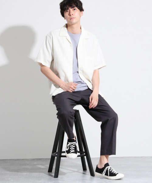 LAKOLE（ラコレ）の「コットンパナマシャツ / LAKOLE（シャツ/ブラウス・メンズ・ブラウン/オフホワイト/グリーン/サンドグレー・MEDIUM/LARGE）」の19枚目の写真