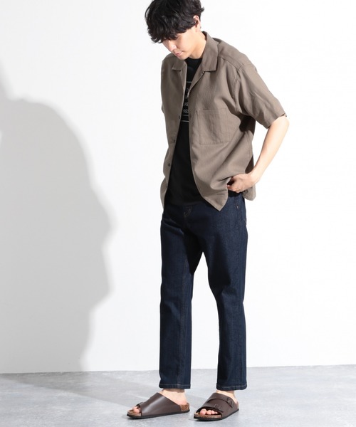 LAKOLE（ラコレ）の「コットンパナマシャツ / LAKOLE（シャツ/ブラウス・メンズ・ブラウン/オフホワイト/グリーン/サンドグレー・MEDIUM/LARGE）」の20枚目の写真