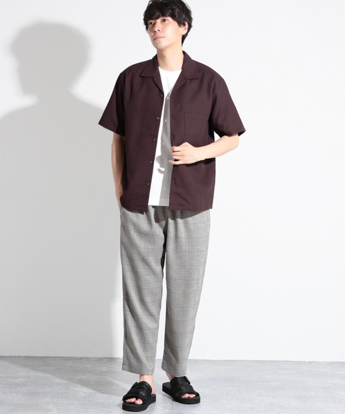 LAKOLE（ラコレ）の「コットンパナマシャツ / LAKOLE（シャツ/ブラウス・メンズ・ブラウン/オフホワイト/グリーン/サンドグレー・MEDIUM/LARGE）」の21枚目の写真