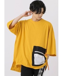 【RE730】ポケット付きモンスターシルエットTシャツ スーパービッグシルエット