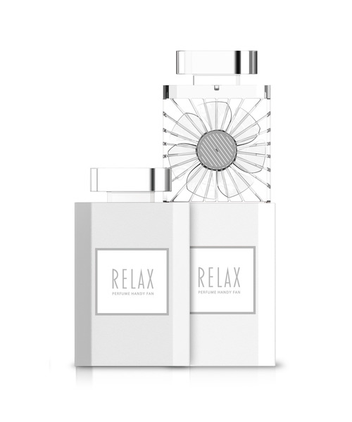 RELAX(リラックス)の「〈RELAX/リラックス〉PERFUME HANDY FAN/パフュームハンディファン(生活家電・レディース・ピンク/ホワイト/ブラック・ONE SIZE)」の2枚目の写真