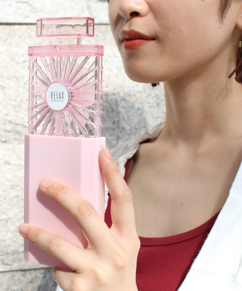 RELAX(リラックス)の「〈RELAX/リラックス〉PERFUME HANDY FAN/パフュームハンディファン(生活家電・レディース・ピンク/ホワイト/ブラック・ONE SIZE)」の3枚目の写真