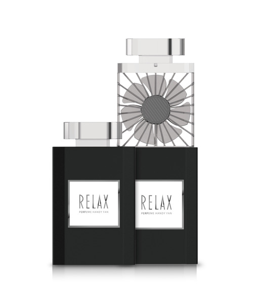 RELAX(リラックス)の「〈RELAX/リラックス〉PERFUME HANDY FAN/パフュームハンディファン(生活家電・レディース・ピンク/ホワイト/ブラック・ONE SIZE)」の1枚目の写真