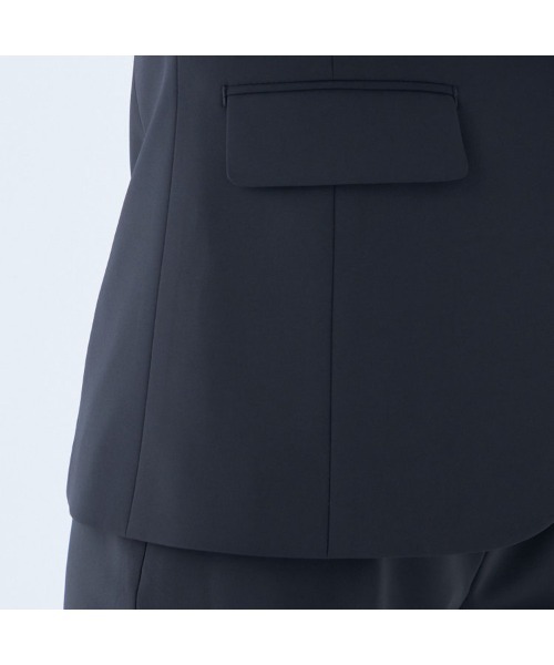 【美品】 Lサイズ SUIT SELECT スーツセレクトセットアップ　ネイビー SLIM TAPERED_2】【春夏】2釦シングルスーツ 0タック/ネイビー