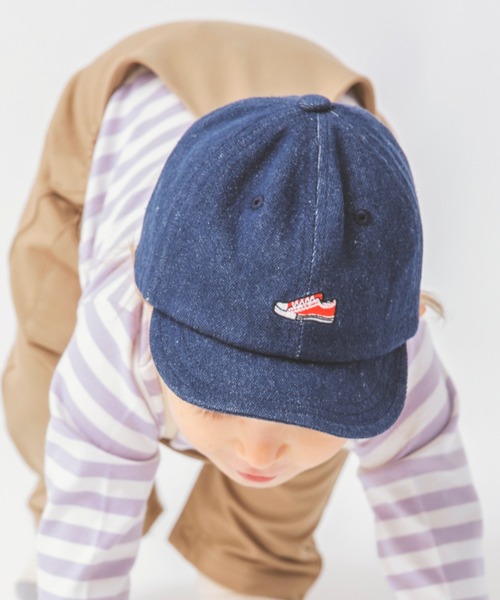 BRANSHES（ブランシェス）の「スニーカー刺繍ベビーキャップ（その他ベビー用品・キッズ・ベージュ/ネイビー・F）」の7枚目の写真