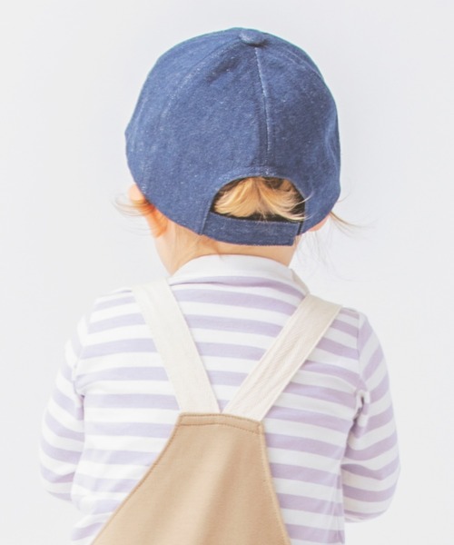 BRANSHES（ブランシェス）の「スニーカー刺繍ベビーキャップ（その他ベビー用品・キッズ・ベージュ/ネイビー・F）」の5枚目の写真