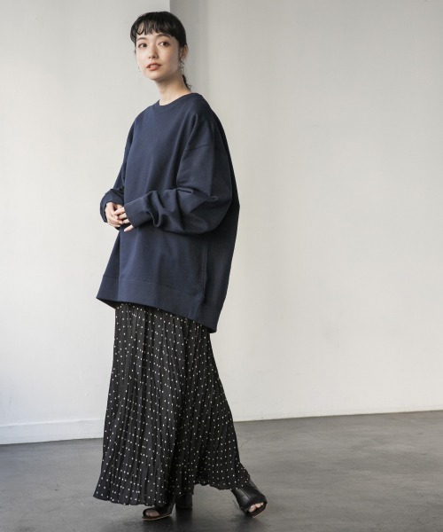 LOWRYS FARM(ローリーズファーム)の「ワッシャープリーツスカート 932711(スカート・レディース・アイボリー/チャコールグレー/ライトグレー/イエロー/ドット/グリーン・FREE)」の7枚目の写真