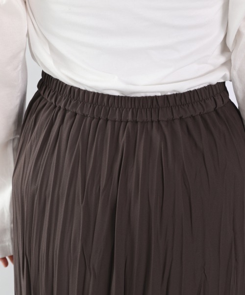 LOWRYS FARM(ローリーズファーム)の「ワッシャープリーツスカート 932711(スカート・レディース・アイボリー/チャコールグレー/ライトグレー/イエロー/ドット/グリーン・FREE)」の12枚目の写真