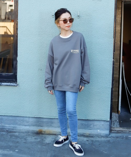 Auntie Rosa Holiday（アンティローザホリデー）の「マウンテンバックプリントスウェット（スウェット・レディース・チャコールグレー/ライトグレー/ナチュラル・FREE）」の17枚目の写真