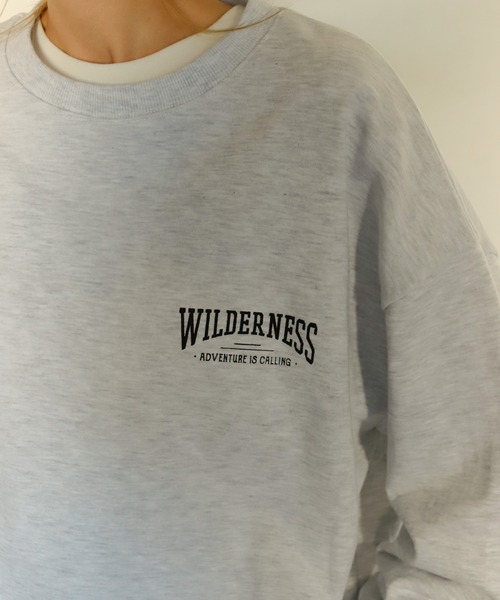 Auntie Rosa Holiday（アンティローザホリデー）の「マウンテンバックプリントスウェット（スウェット・レディース・チャコールグレー/ライトグレー/ナチュラル・FREE）」の5枚目の写真