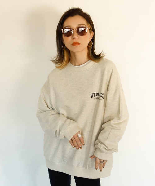 Auntie Rosa Holiday（アンティローザホリデー）の「マウンテンバックプリントスウェット（スウェット・レディース・チャコールグレー/ライトグレー/ナチュラル・FREE）」の12枚目の写真