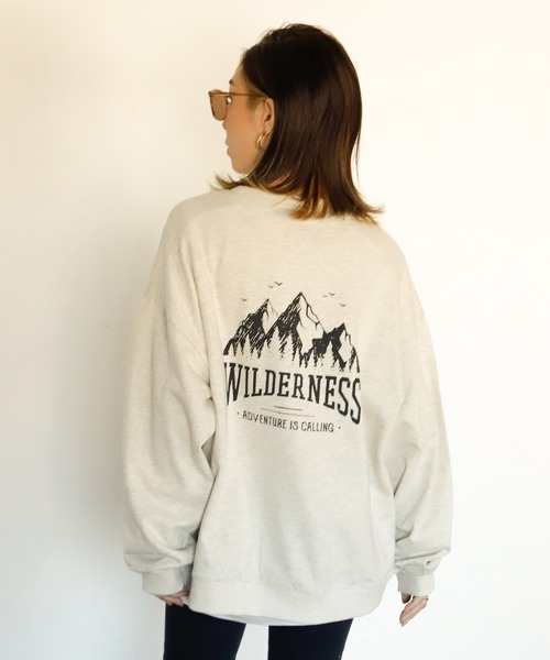 Auntie Rosa Holiday（アンティローザホリデー）の「マウンテンバックプリントスウェット（スウェット・レディース・チャコールグレー/ライトグレー/ナチュラル・FREE）」の19枚目の写真