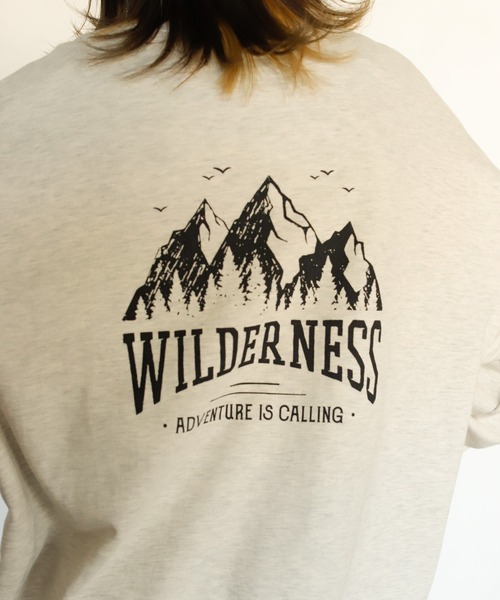 Auntie Rosa Holiday（アンティローザホリデー）の「マウンテンバックプリントスウェット（スウェット・レディース・チャコールグレー/ライトグレー/ナチュラル・FREE）」の6枚目の写真