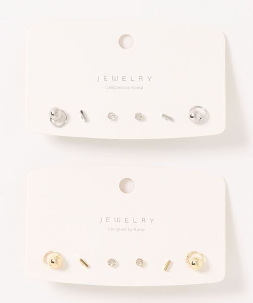 Burner（バーナー）の「【OKUOKU　0909】２カラー　アソートピアス　（金属アレルギー対応シルバー925銀針ピアス）（ピアス（両耳用）・レディース・シルバー×ゴールド/その他2/その他3/その他4/その他5/その他6/その他7/その他11/その他14/その他9/その他12/その他19/その他15/その他10/その他13/その他8/その他18/その他17/その他16/その他20・FREE）」の3枚目の写真