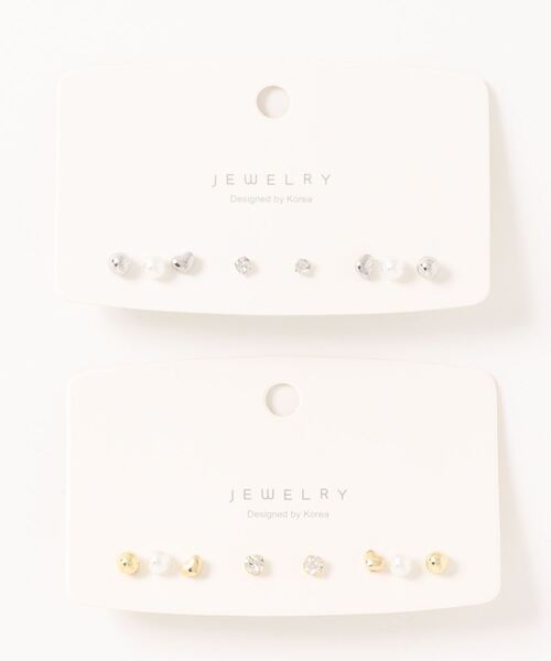 Burner（バーナー）の「【OKUOKU　0909】２カラー　アソートピアス　（金属アレルギー対応シルバー925銀針ピアス）（ピアス（両耳用）・レディース・シルバー×ゴールド/その他2/その他3/その他4/その他5/その他6/その他7/その他11/その他14/その他9/その他12/その他19/その他15/その他10/その他13/その他8/その他18/その他17/その他16/その他20・FREE）」の4枚目の写真