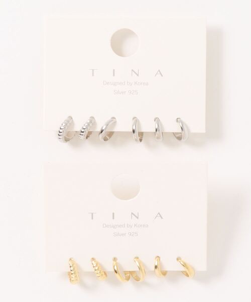 Burner（バーナー）の「【OKUOKU　0909】２カラー　アソートピアス　（金属アレルギー対応シルバー925銀針ピアス）（ピアス（両耳用）・レディース・シルバー×ゴールド/その他2/その他3/その他4/その他5/その他6/その他7/その他11/その他14/その他9/その他12/その他19/その他15/その他10/その他13/その他8/その他18/その他17/その他16/その他20・FREE）」の5枚目の写真