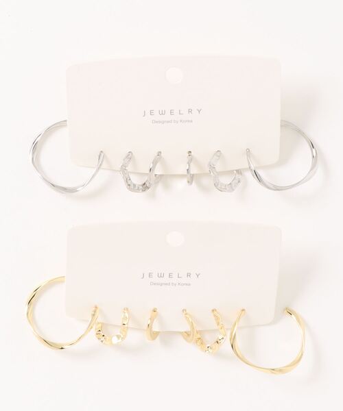 Burner（バーナー）の「【OKUOKU　0909】２カラー　アソートピアス　（金属アレルギー対応シルバー925銀針ピアス）（ピアス（両耳用）・レディース・シルバー×ゴールド/その他2/その他3/その他4/その他5/その他6/その他7/その他11/その他14/その他9/その他12/その他19/その他15/その他10/その他13/その他8/その他18/その他17/その他16/その他20・FREE）」の6枚目の写真