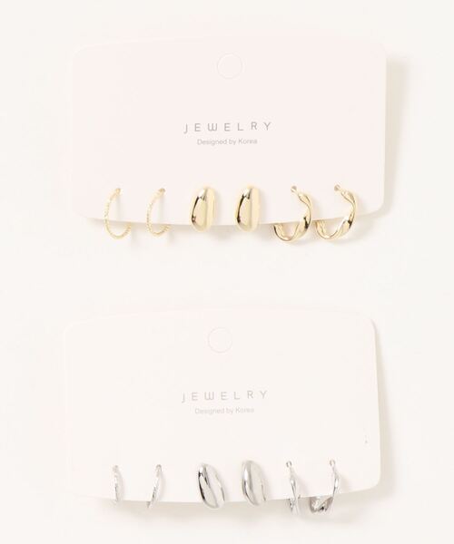 Burner（バーナー）の「【OKUOKU　0909】２カラー　アソートピアス　（金属アレルギー対応シルバー925銀針ピアス）（ピアス（両耳用）・レディース・シルバー×ゴールド/その他2/その他3/その他4/その他5/その他6/その他7/その他11/その他14/その他9/その他12/その他19/その他15/その他10/その他13/その他8/その他18/その他17/その他16/その他20・FREE）」の2枚目の写真